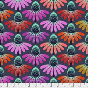 Hindsight Fabric: Echinacea Glow Glow (per 1/4 metre) | 