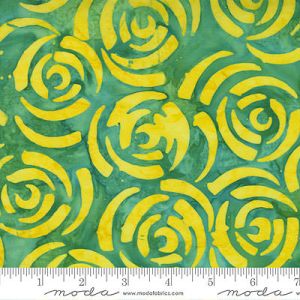 Bossa Nova Batiks fabric: Roses Lime (per 1/4 metre) | 