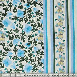 Dee Hardwicke Fabric: Early Spring Flower Sky (per 1/4 metre) | 