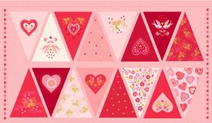 All We Need Is Love 60cm Bunting panel | 