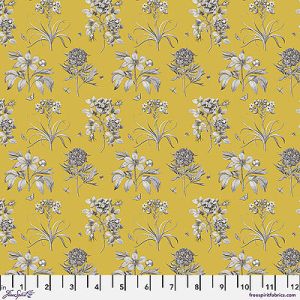 A Celebration of Sanderson fabric: Etchings and Roses Yellow (per 1/4 metre) | 