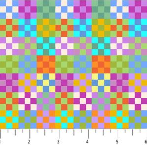 Piecework fabric: Nine Patch, Cheery | 