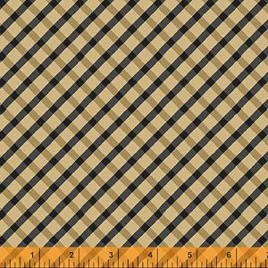 Eliza fabric: Diagonal Plaid Latte (per 1/4 metre) | 