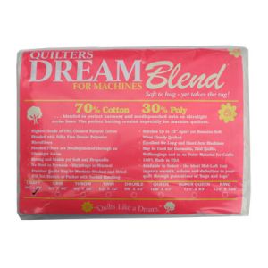 Quilters Dream Blend Cotton & Polyester Wadding, Craft Size | 