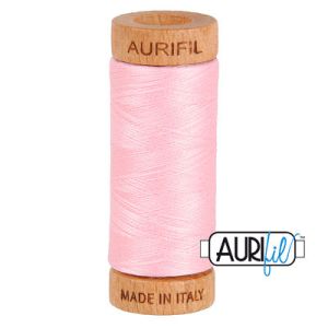 Aurifil 80 Cotton Thread 2423 Baby Pink 274m | 