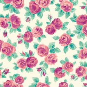 Flower Show Summer Fabric: Ascot Rose Cream (per 1/4 metre) | 