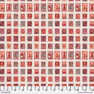 Eclectic Elements Palette fabrics, Red Stamps | 