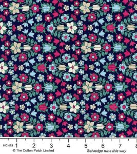 Liberty fabric: Hampstead Meadow, Navy | 