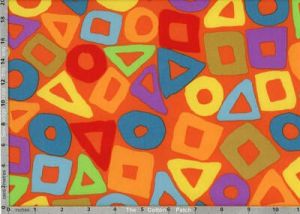 Brandon Mably Fabric Puzzle Orange (per 1/4 metre) | 