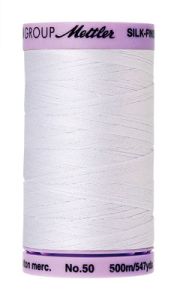 Mettler 50 Cotton Thread 500m 2000 White | 