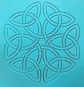 Quilt Stencil  10" Celtic Wreath | 