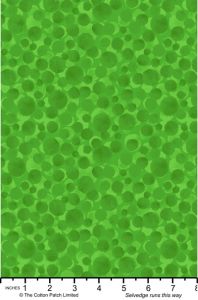 Bumbleberries fabric: Bright Green Lewis and Irene | 