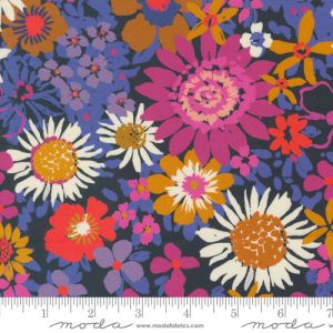 Maeve Fabric: Phoebe, Navy Blue | 