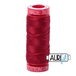 Aurifil 12 Cotton Thread 2260 Red Wine | 