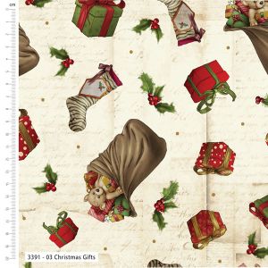 Classic Christmas fabric: Christmas Gifts | 