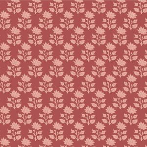 Tilda Sanctuary Blenders fabric: Mira, Rhubarb | 