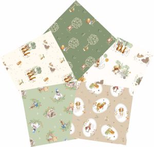 Peter Rabbit Fabric: Meadow Tails Fat Quarter Bundle | 