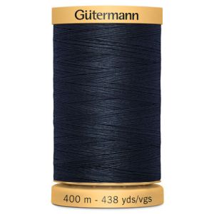 Gutermann Natural Cotton 50 Weight Thread 400m 5412 Dark Navy | 