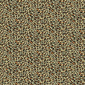 Around The World fabric: Leopard Yellow (per 1/4 metre) | 