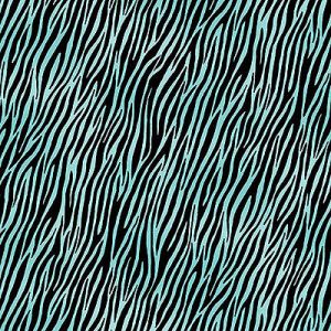 Jewel Tones Animal Prints fabric: Zebra Teal (per 1/4  metre) | 