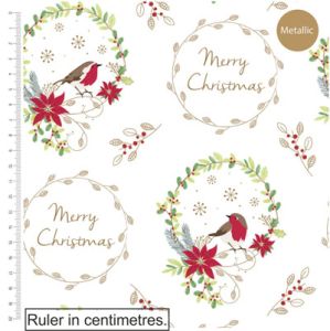 Christmas Fabric Christmas Hoop (per 1/4 metre) | 