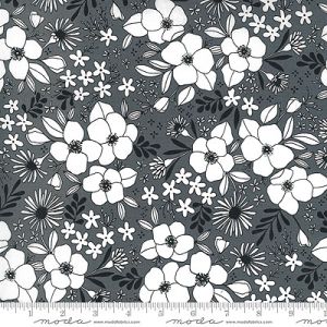 Illustrations fabric: Wild Florals Graphite (per 1/4 metre) | 