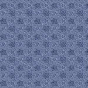 Purple Majesty fabric: Leafy Sprigs Blue (per 1/4 metre) | 