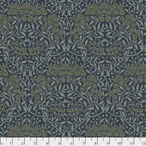 Pure Morris Mineral Fabric: Michaelmas Daisy Ink (per 1/4 metre) | 