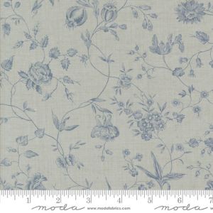 Sacre Bleu fabric: Pivoine, Ciel Blue | 