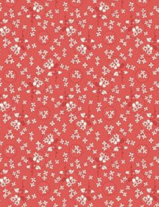 Sentiments fabric: Floral Rings Red | 