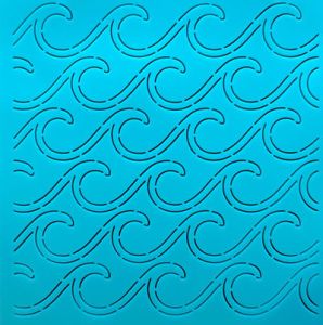 Quilt Stencil  12' Cresting Wave Background | 