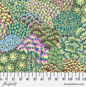 Kaffe Fassett Collective: Large Oriental Trees Stone (per 1/4 metre) | 