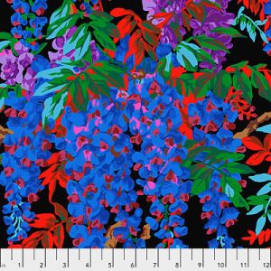 Philip Jacobs Fabric: Wisteria Black (per 1/4 metre) | 