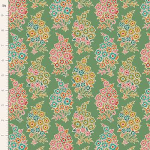 Tilda Pie in the Sky fabric: Willy Nilly Green (per 1/4 metre) | 