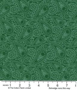 Juliette fabric, Paisley, Teal/Green | 