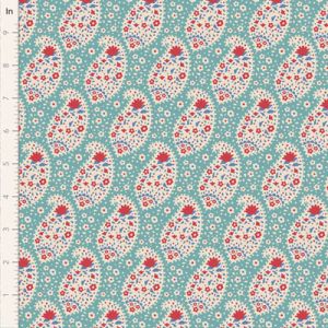 Tilda Jubilee fabric: Teardrop Teal | 