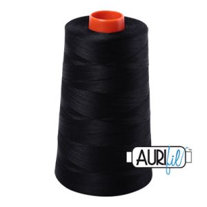 Aurifil 50/2 Cotton Thread Cone 5950m Black Colour 2692 | 