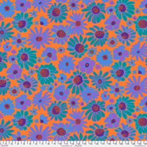 Kaffe Fassett Collective Bloomers fabric Orange | 