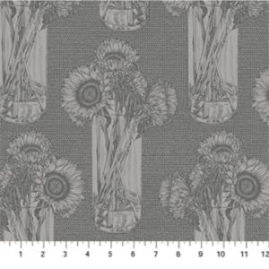 Indelible fabric: Sunflower, Vintage | 