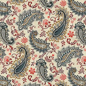 Le Poulet Fabric: Paisley Cream (per 1/4 metre) | 