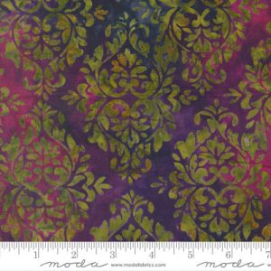 Bonfire Batik fabric: Damask Amethyst (per 1/4 metre) | 