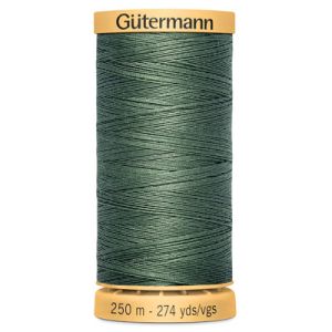 Gutermann Natural Cotton 50 Weight Thread 250m Dark Sage 8724 | 