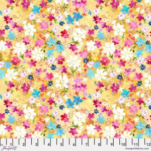 Nature's Contours Fabric: Ditsy Floral Buttercup (per 1/4 metre) | 