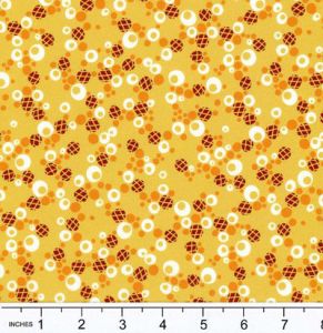 Broderi fabric: Dots Yellow (per 1/4 metre) | 