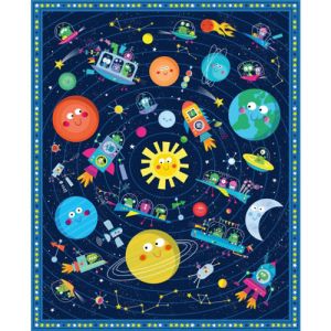 Lost In Space fabric: Space Tour 36" Panel | 