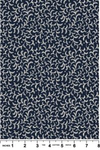 Hajime fabric: Scroll, Dark Blue | 