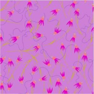 Alison Glass Fabric Coneflowers  Purple (per 1/4 metre) | 