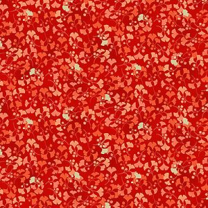 Hikari fabric: Ginkgo Red (per 1/4 metre) | 