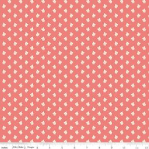 Sense and Sensibility Fabric Lucy Coral (per 1/4 metre) | 