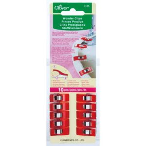 Clover Wonder Clips Red (10 per pack) | 